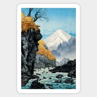 Foot of Mount Ashitaka (1932) by Hiroaki Takahashi Sticker